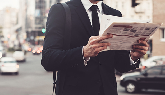 Man with paper
